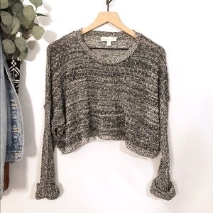 UO Staring at Stars Nubby Cropped Sweater